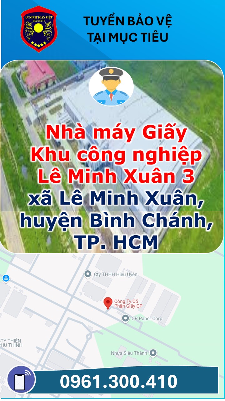 Tuyển bảo vệ tại Bình Chánh